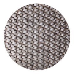 Zoaya Bronze mdf wood wall panel 3D cubes round L